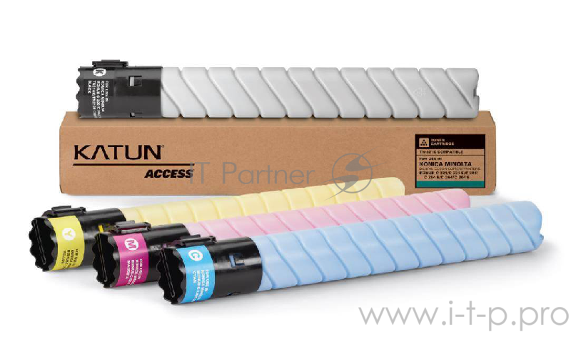 Тонер Konica-Minolta bizhub C224/284/364 синий TN-321C (туба, 514 гр.) Katun