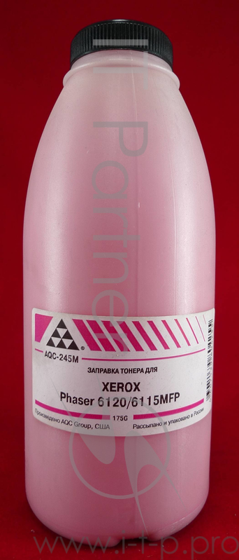 Тонер XEROX Phaser 6120/6115MFP Magenta (фл., 175г) AQC - фас.России