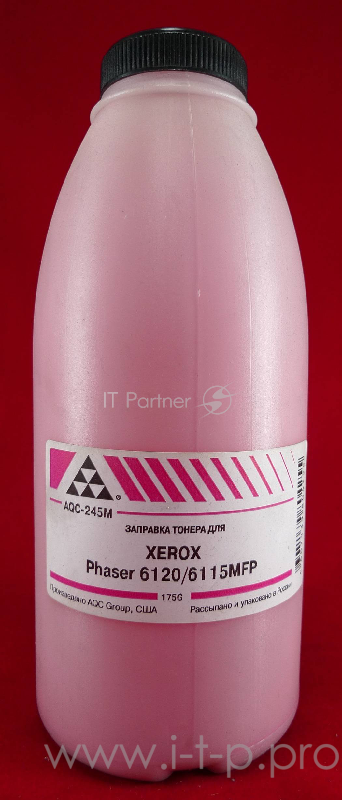 Тонер XEROX Phaser 6120/6115MFP Magenta (фл., 175г) AQC - фас.России