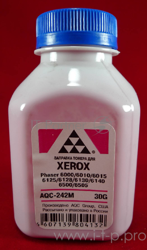 Тонер XEROX Phaser 6000/6010/6015/6125/6128/6130/ Magenta, (фл.30г.) AQC фас. России