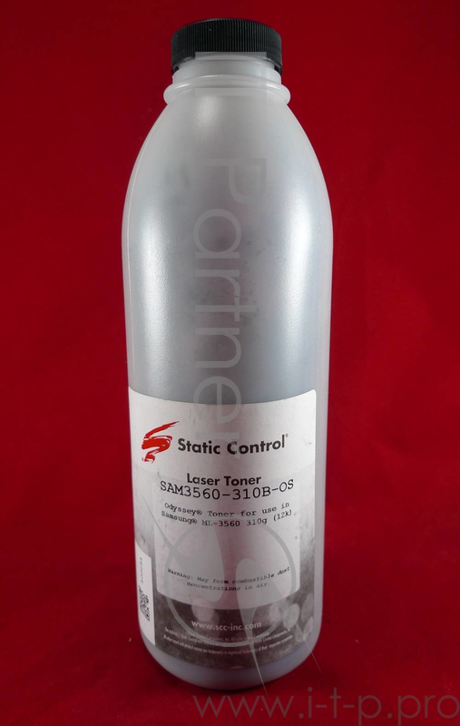 Тонер для принтера Static Control SAM3560-310B-OS черный (флакон 310г) Samsung ML3560/3561