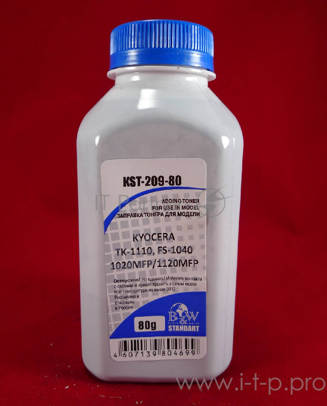Тонер Kyocera TK-1110, FS-1040/1020MFP/1120MFP (фл. 80г) B&W Standart фас Россия