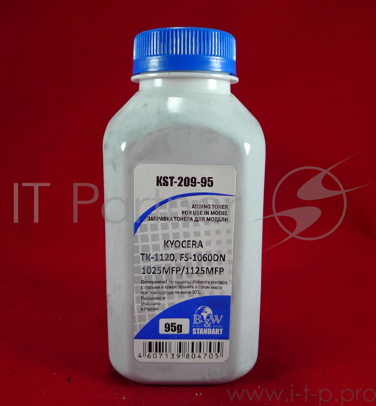 Тонер Kyocera TK-1120, FS-1060DN/1025MFP/1125MFP (фл. 95г) B&W Standart фас Россия