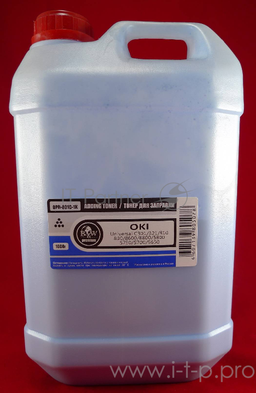 Тонер OKI Universal C301/321/610/810/830/910/930/3 Ricoh SP c720 Cyan (кан., 1кг) B&W Premium (Tomoegawa) - фас.России