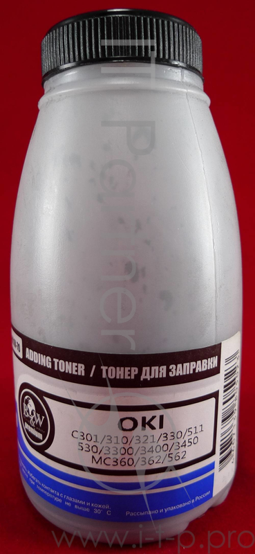 Тонер OKI C301/C321/C310/C330/C331/C510/ Black (фл., 70г) B&W Premium (Tomoegawa) - фас.России
