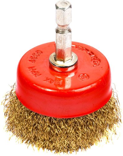 Щетки для дрелей и УШМ Интерскол Щетка торцевая стальная (0,2мм) 50, HEX6.35 2236405000000