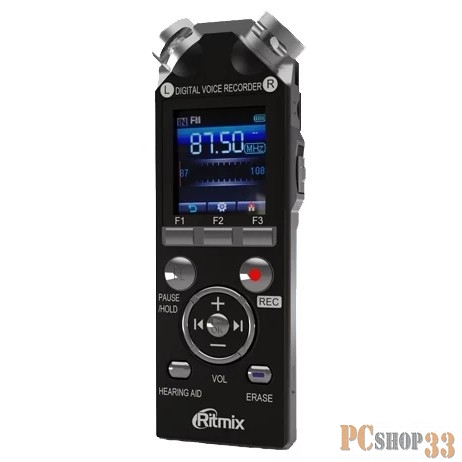 Диктофон RITMIX RR-989 4Gb black