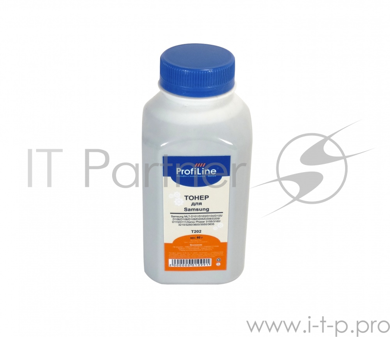 Тонер для принтеров Samsung MLT-D101/D103/D104/D105/D106/D Phaser 3155/3160/3210/3250/3600/3550/ 60 гр (T202) ProfiLine пр-во TTI Фасовка РФ (СПБ)