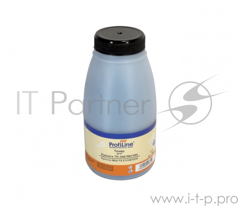 Тонер TK-540/580/590 Cyan для принтеров Kyocera Mita FS-C5100/5250 100 гр ProfiLine Фасовка РФ