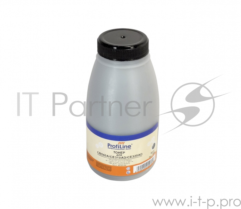 Тонер PL-CB540/CE310/CE320/CE250/CE2 для HP CLJ CP 1215/1515/3525/5220/5225/4005/ 1025/nw1525n/nw/CM1415fn/fnw LaserJet Pro 100 M175/M275/Pro 200 M251nw/ Canon LBP5050 Black 55 гр ProfiLine Фасовка РФ