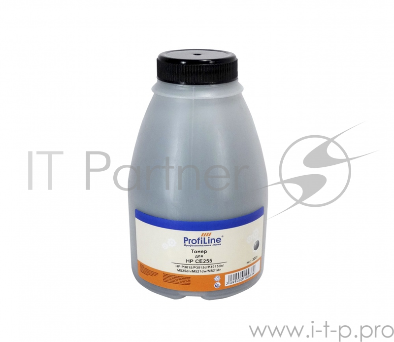 Тонер PL-CE255 для принтеров HP LJ P3015/P3015d/P3015dn/P3015x/Pro 400 500 MFP M525dn/M521dw/M521dn 300гр ProfiLine пр-во TTI Фасовка РФ