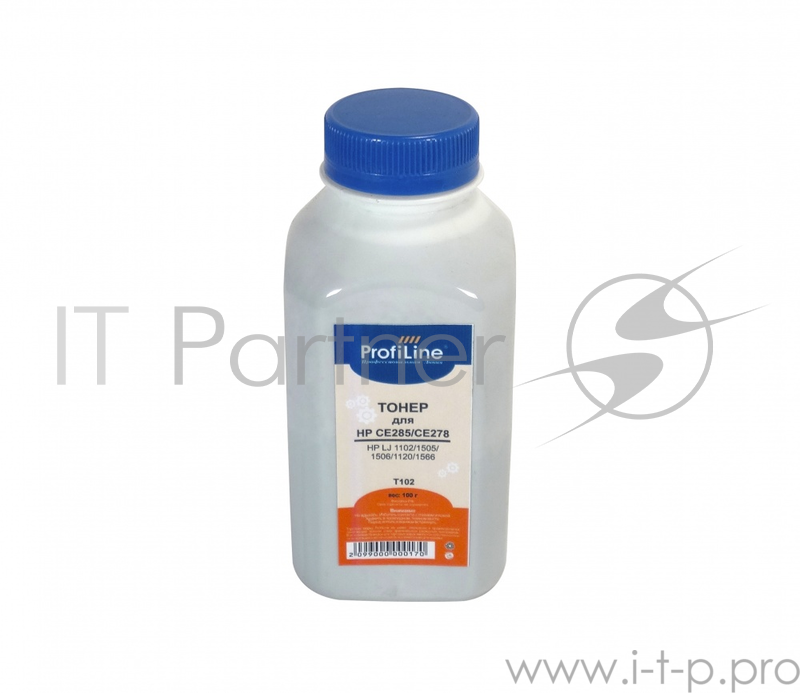 Тонер PL-CE285/CE278 для принтеров HP LJ 1102/1505/1506/1120/1566 100 гр ProfiLine пр-во TTI Фасовка РФ(СПБ)