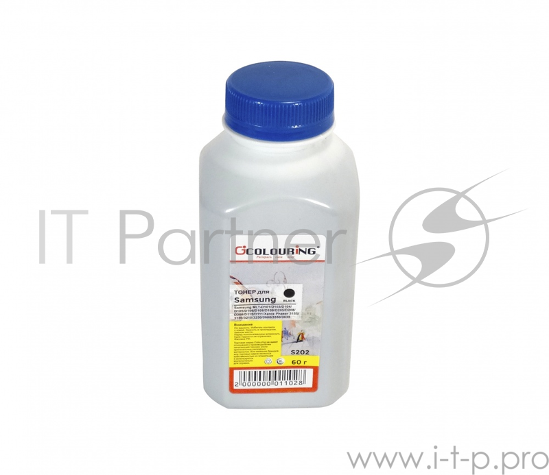 Тонер для принтеров Samsung MLT-D101/D103/D104/D105/D106/D Phaser 3155/3160/3210/3250/3600/3550/ 60гр Colouring Фасовка РФ (СПБ)