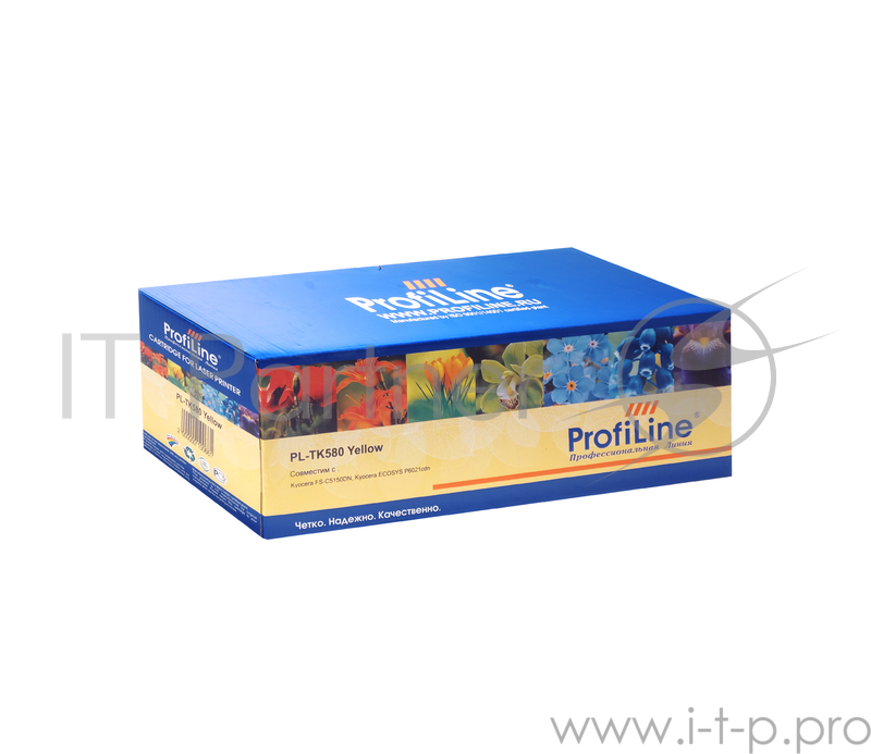 Тонер-кит PL-TK-580Y для принтеров Kyocera FS-C5150DN/ECOSYS P6021cdn Yellow 2800 копий ProfiLine