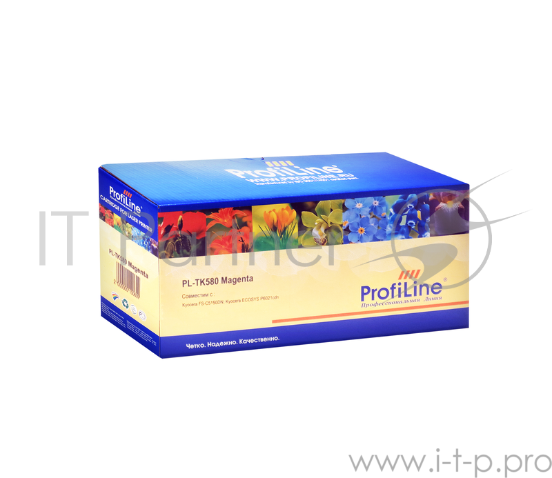 Тонер-кит PL-TK-580M для принтеров Kyocera FS-C5150DN/ECOSYS P6021cdn Magenta 2800 копий ProfiLine