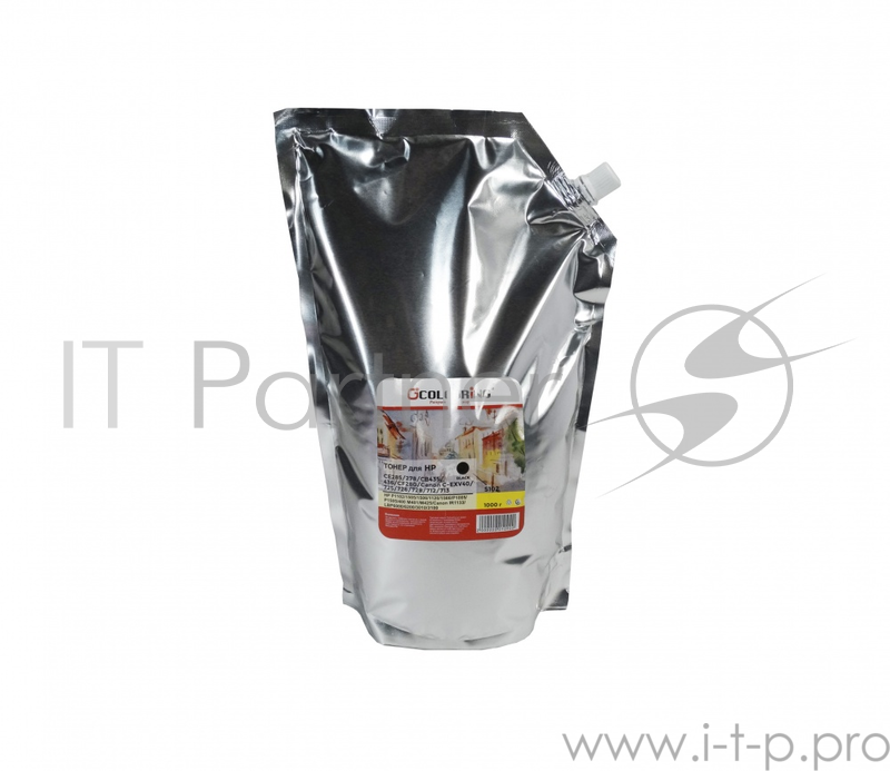 Тонер CG-CE285/278/CB435/436/CF280/C C-EXV40/725/726/728/712/713 для принтеров HP P1102/1505/1506/1120/1566/P100 M401/M425/Canon IR1133/LBP6000/6200/3010/3100 1000гр Colouring Фасовка РФ SOFT