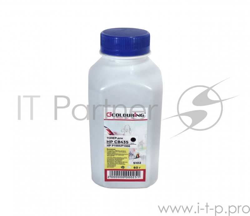 Тонер CG-CB435 для принтеров HP LJ P1005/P1006 60 гр, Colouring Фасовка РФ (СПБ)