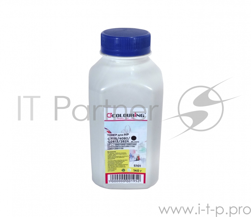 Тонер CG-C7115/4092/Q2613/2624 для принтеров HP LJ 1000/1005/1200/3300/3310/3320/ 140гр, Colouring Фасовка РФ (СПБ)