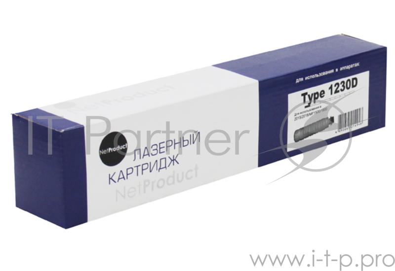 Расходные материалы NetProduct Type 1230D Тонер для Ricoh Aficio 2015/2018/MP1500/1900 (NetProduct) , 9K, 260г, туба