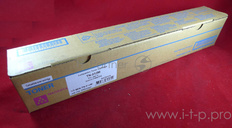 Тонер Konica-Minolta bizhub C454/554 красный TN-512M (туба, 510г) JPN