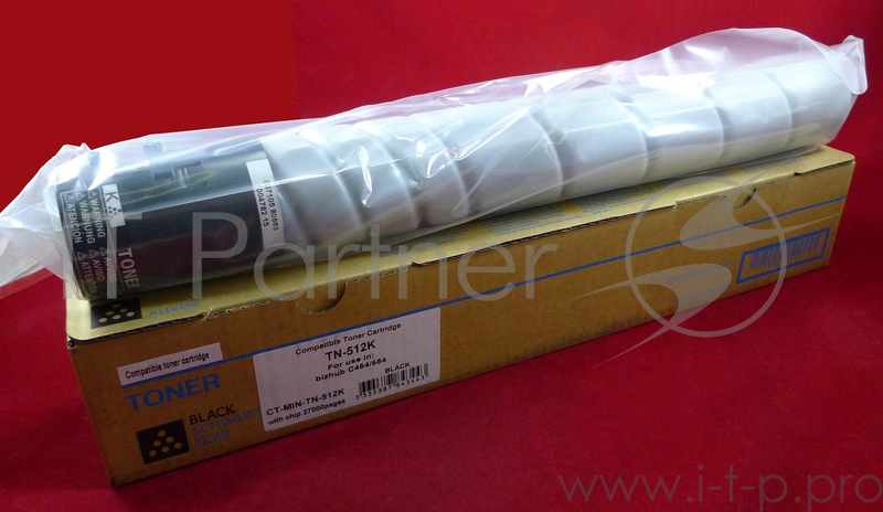 Тонер Konica-Minolta bizhub C454/554 черный TN-512K (туба, 540г) JPN