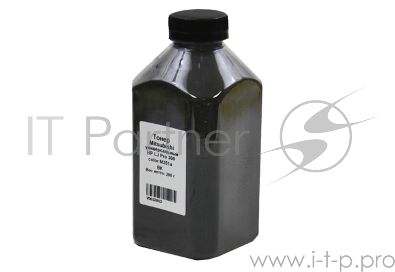 Тонер Mitsubishi Универсальный для HP LJ Pro 300 color M351a , Bk, 200 г, банка