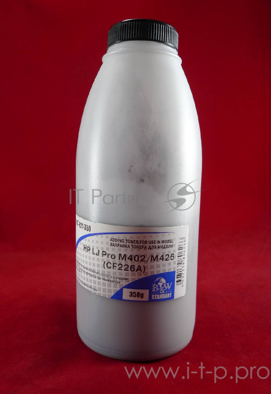 Тонер HP LJ Pro M402/M426 (CF226X) (фл. 350г) B&W Standart фас. Россия