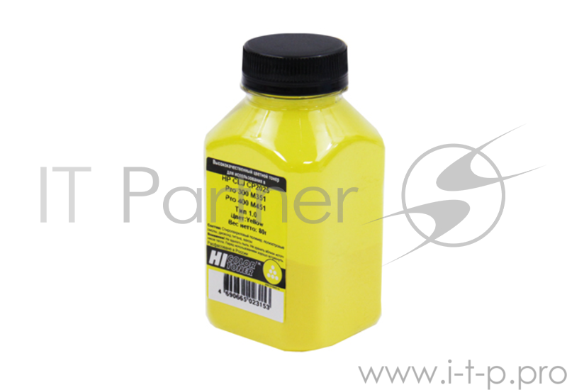 Тонер Hi-Black для HP CLJ CP2025/Pro 300 M351/Pro 400 M451, Тип 1.0, C, 80 г, банка