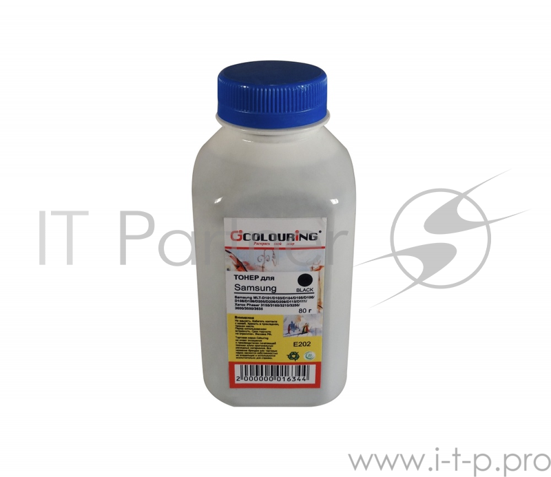 Тонер для принтеров Samsung MLT-D101/D103/D104/D105/D106/D Phaser 3155/3160/3210/3250/3600/3550/ 80гр (E202) Colouring Фасовка РФ (СПБ)