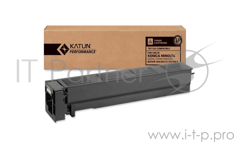Тонер Konica-Minolta bizhub 654/654e/754/754e/ Develop ineo 654/654e/754/754e TN-712 (туба, 980г) Katun