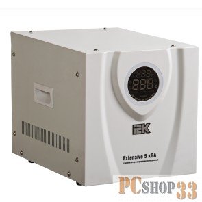 Стабилизаторы напряжения Iek IVS23-1-05000 Стабилизатор напряжения переносной серии Extensive 5 кВА IEK