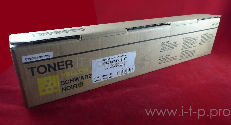 Тонер Konica-Minolta bizhub C200/C203/C253 yellow TN-213Y/TN-214Y (туба 374г) JPN