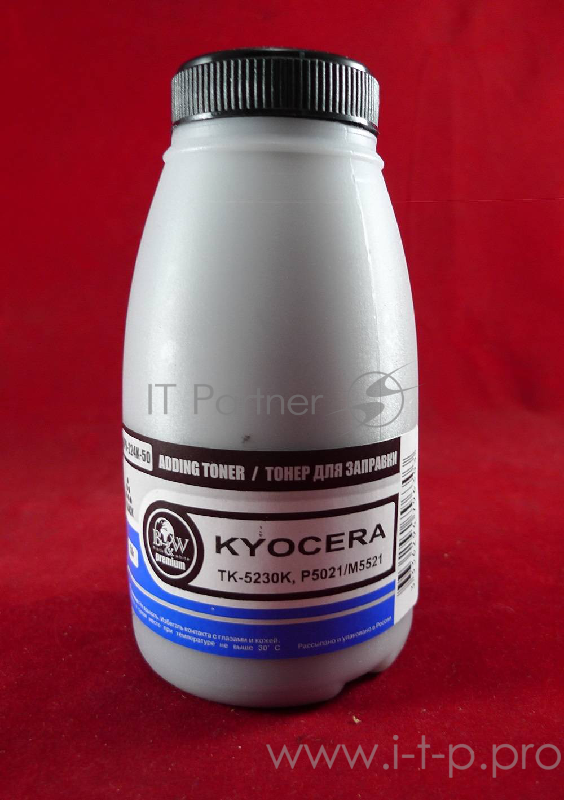 Тонер для Kyocera TK-5230K, P5021/M5521 Black (фл. 50г) 2.6K B&W Premium фас. Россия
