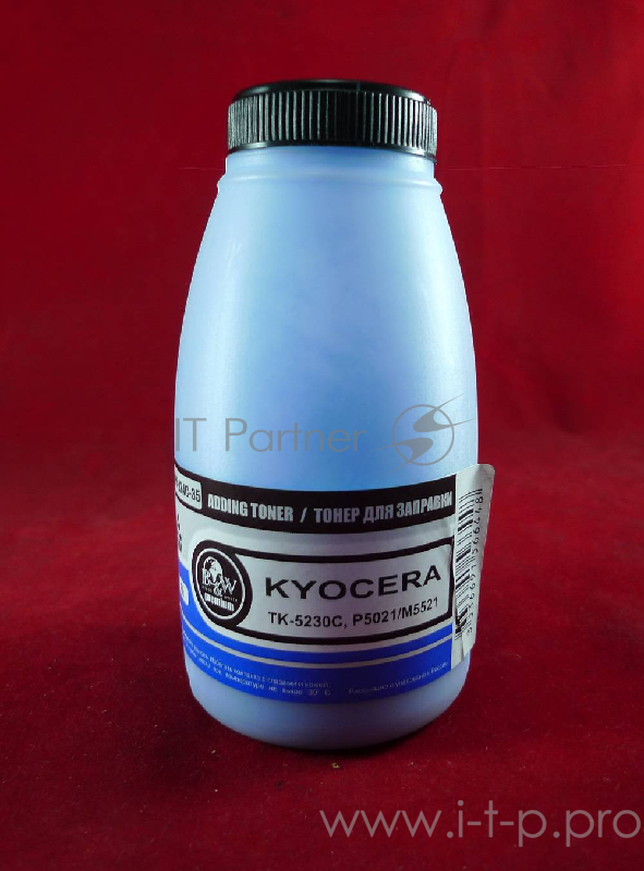 Тонер для Kyocera TK-5230C, P5021/M5521 Cyan (фл. 35г) 2.2K B&W Premium фас. Россия