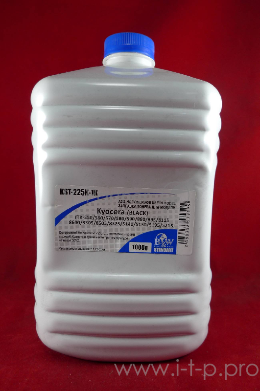Тонер для Kyocera TK-550/580/590/880/895/8115/86 Black (Tomo VF03-K) (кан. 1кг) Black&White Standart