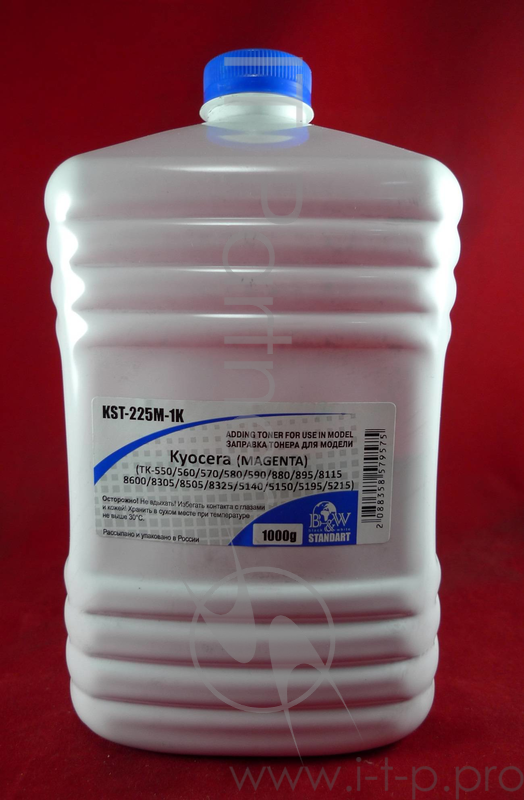 Тонер для Kyocera TK-550/580/590/880/895/8115/86 Magenta (Tomo VF03-M) (кан. 1кг) Black&White Standart