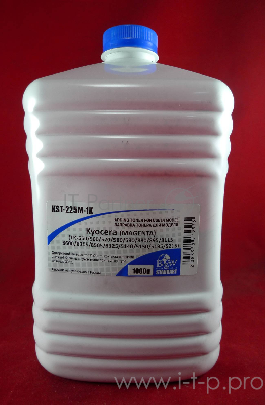 Тонер для Kyocera TK-550/580/590/880/895/8115/86 Magenta (Tomo VF03-M) (кан. 1кг) Black&White Standart