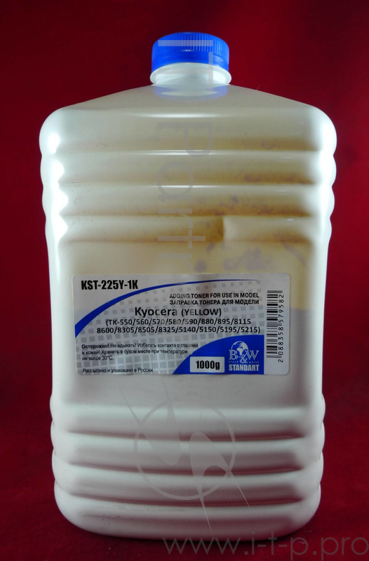 Тонер для Kyocera TK-550/580/590/880/895/8115/86 Yellow (Tomo VF03-Y) (кан. 1кг) Black&White Standart