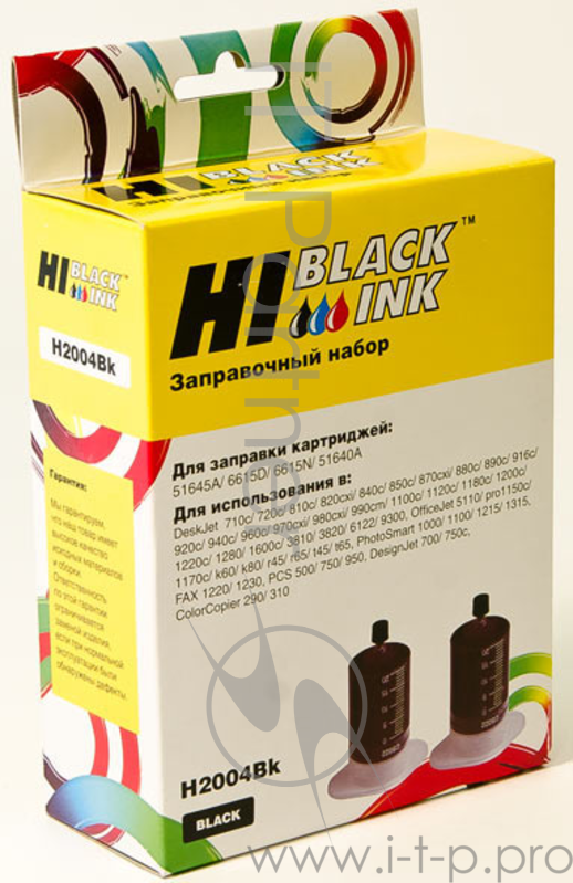Расходные материалы Hi-Black Заправочный набор HP 51645A/C6615A/51640A (Hi-Black) 2x20ml, black (H2004BK)