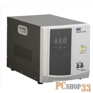 Стабилизаторы напряжения Iek IVS26-1-10000 Стабилизатор напряжения переносной серии Ecoline 10 кВА IEK