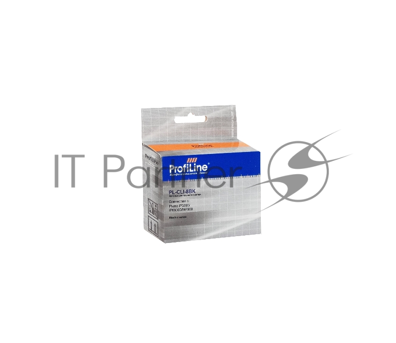 Картридж PL-CLI-8BK для принтеров Canon Pixma iP6600D/MP950 Black водн ProfiLine