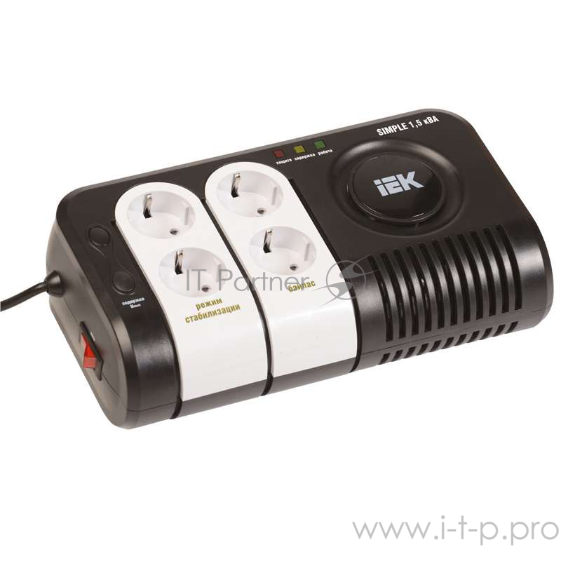 Стабилизаторы напряжения Iek IVS25-1-01500 Стабилизатор напряжения серии Simple 1,5 кВА IEK