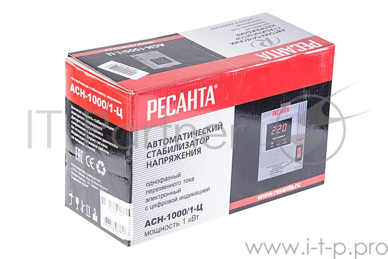 Ресанта Стабилизаторы напряжения Ресанта АСН-3 000 Н/1-Ц 63/6/21 Стабилизатор Lux {220В±8%, Габариты 260х155х310, Вес 8кг}