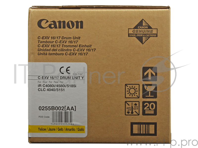 Барабан CANON С-EXV16/GPR20/21 для iRC/CLC Yellow