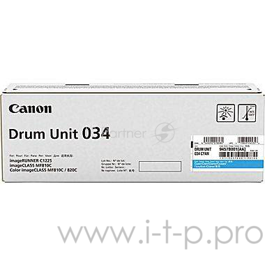Фотобарабан Canon C-EXV034C cyan голубой, 34000 стр, для iR C1225/iF