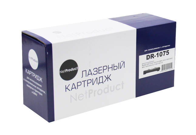 Драм-юнит NetProduct DR-1075 для Brother HL-1010R/1112R/DCP-1510R/1512R (NetProduct) DR-1075, 10К