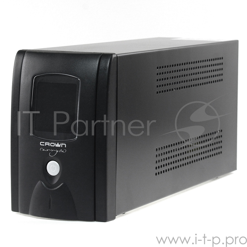 ИБП CROWN ИБП CMU-SP650EURO LCD USB {650VA, металл, 1x12V/7AH, розетки 2*EURO+3*IEC } CM000001870