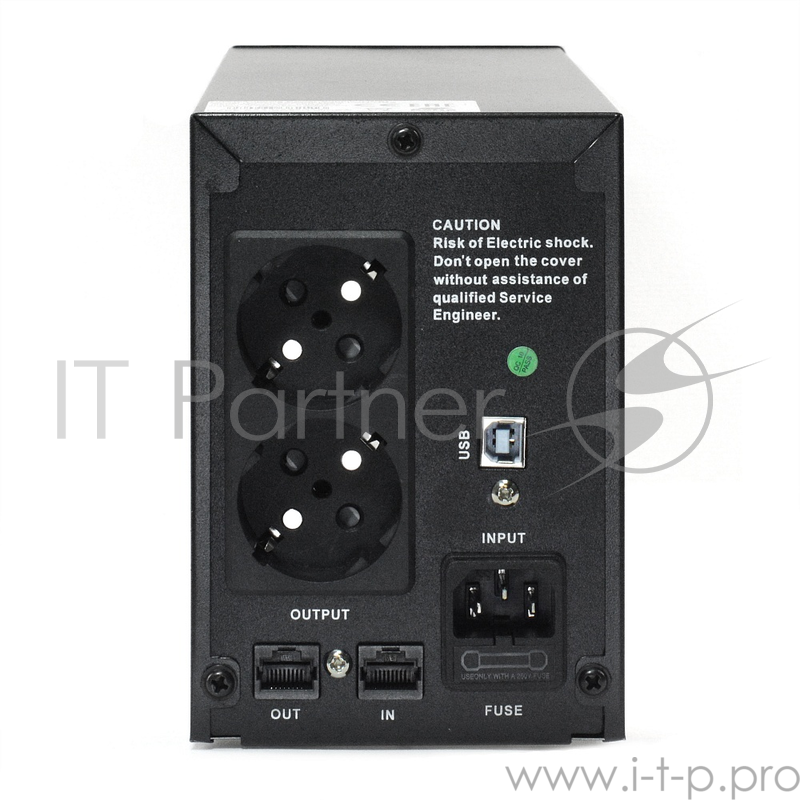 ИБП CROWN ИБП CMU-SP650EURO LCD USB {650VA, металл, 1x12V/7AH, розетки 2*EURO+3*IEC } CM000001870