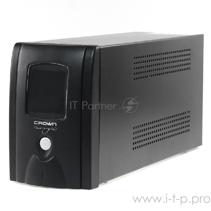ИБП CROWN ИБП CMU-SP650EURO LCD USB {650VA, металл, 1x12V/7AH, розетки 2*EURO+3*IEC } CM000001870