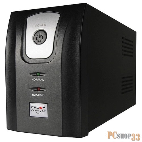 ИБП CROWN ИБП CMU-750X {750VA/480W, корпус металл, 1x12V/9AH, розетки 1*EURO+1*IEC} CM000001508